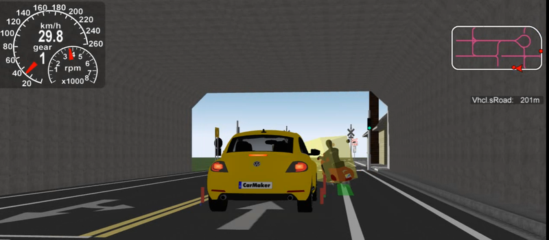於隧道事故情境中多為車對車同向擦撞